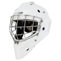 Warrior Ritual R\F2 E Senior Certified Straight Bar Goalie Mask in White Size Medium/Large
