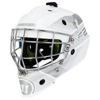 Warrior Ritual R\F2 Youth Certified Straight Bar Goalie Mask in White