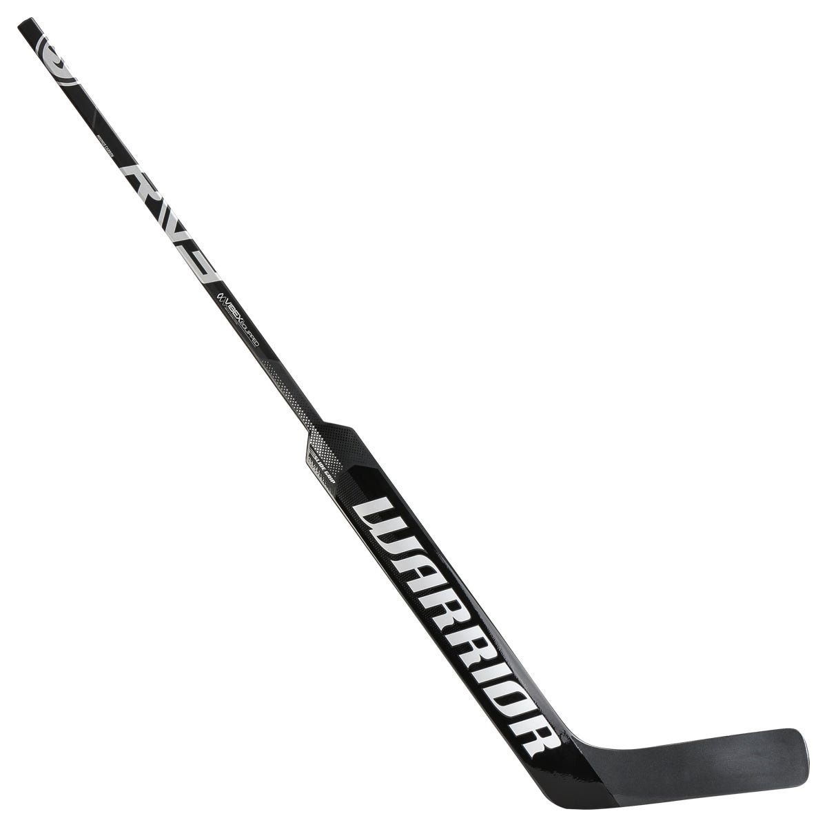Warrior Ritual V3 E Senior Goalie Stick in Black/Silver Size 27.5in