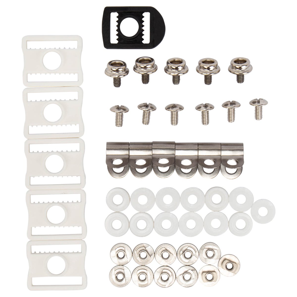 "Warrior R/F2 Goalie Mask Hardware Kit in White"