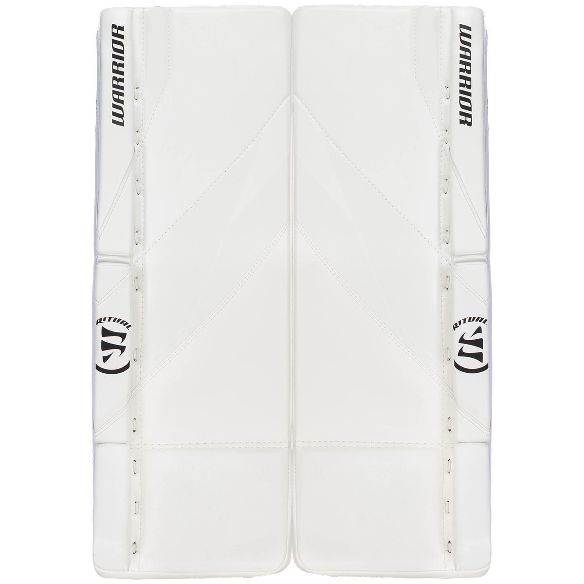 Warrior Ritual G7 Junior Goalie Leg Pads in White/White Size 30+1in