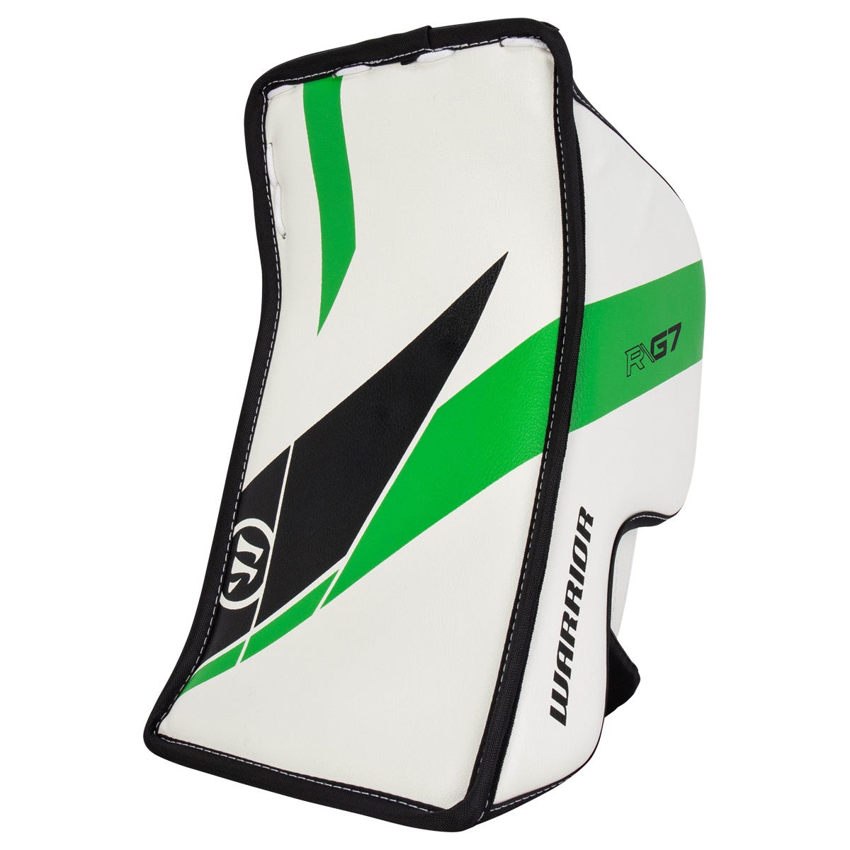 Warrior Ritual G7 Youth Goalie Blocker in White/Green