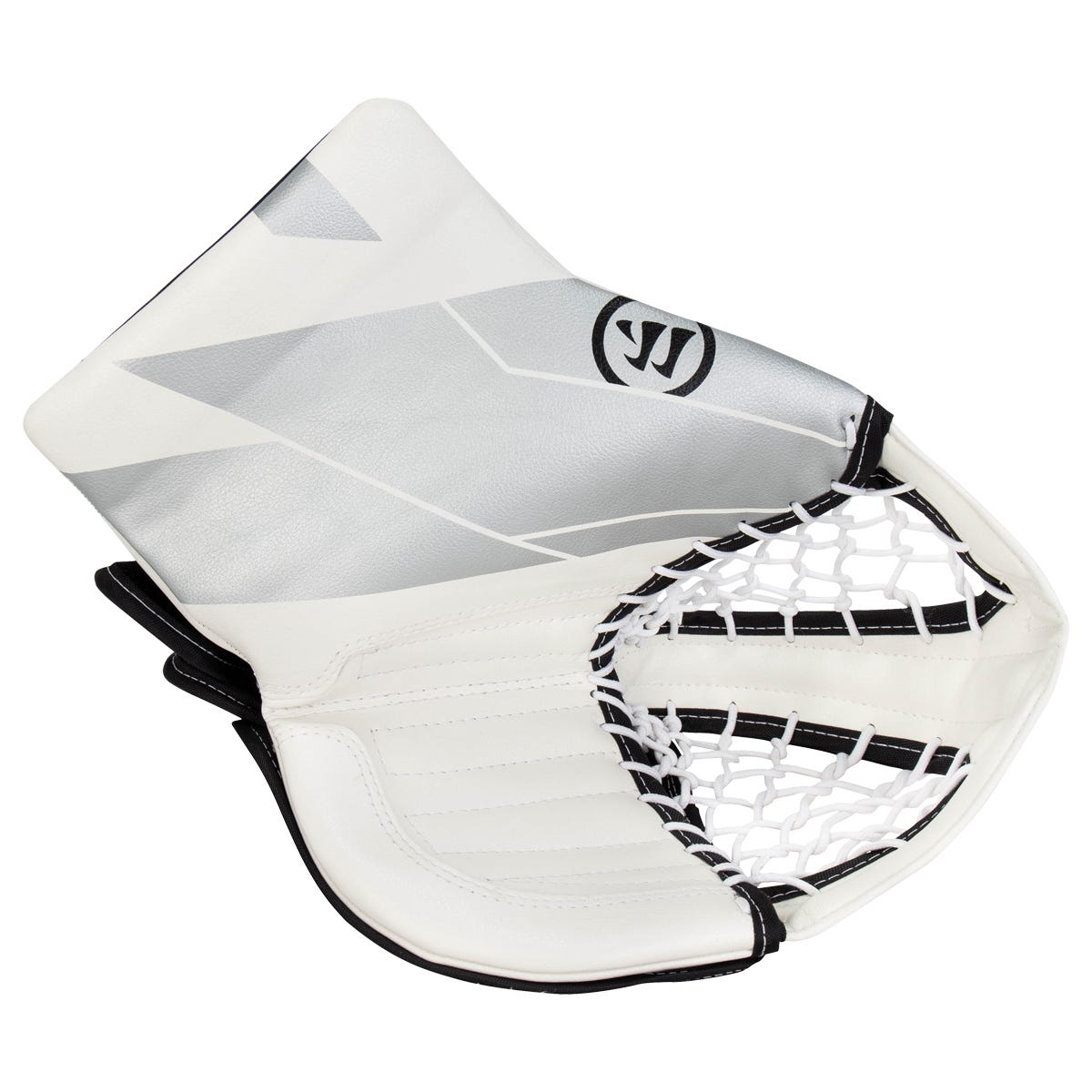 Warrior Ritual G7 Youth Goalie Glove in White/Silver