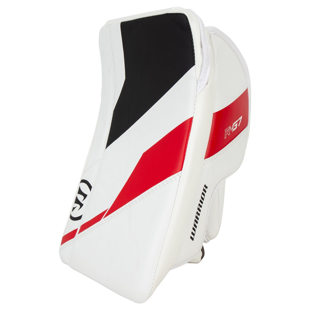 Warrior Ritual G7 Junior Goalie Blocker in White/Black/Red