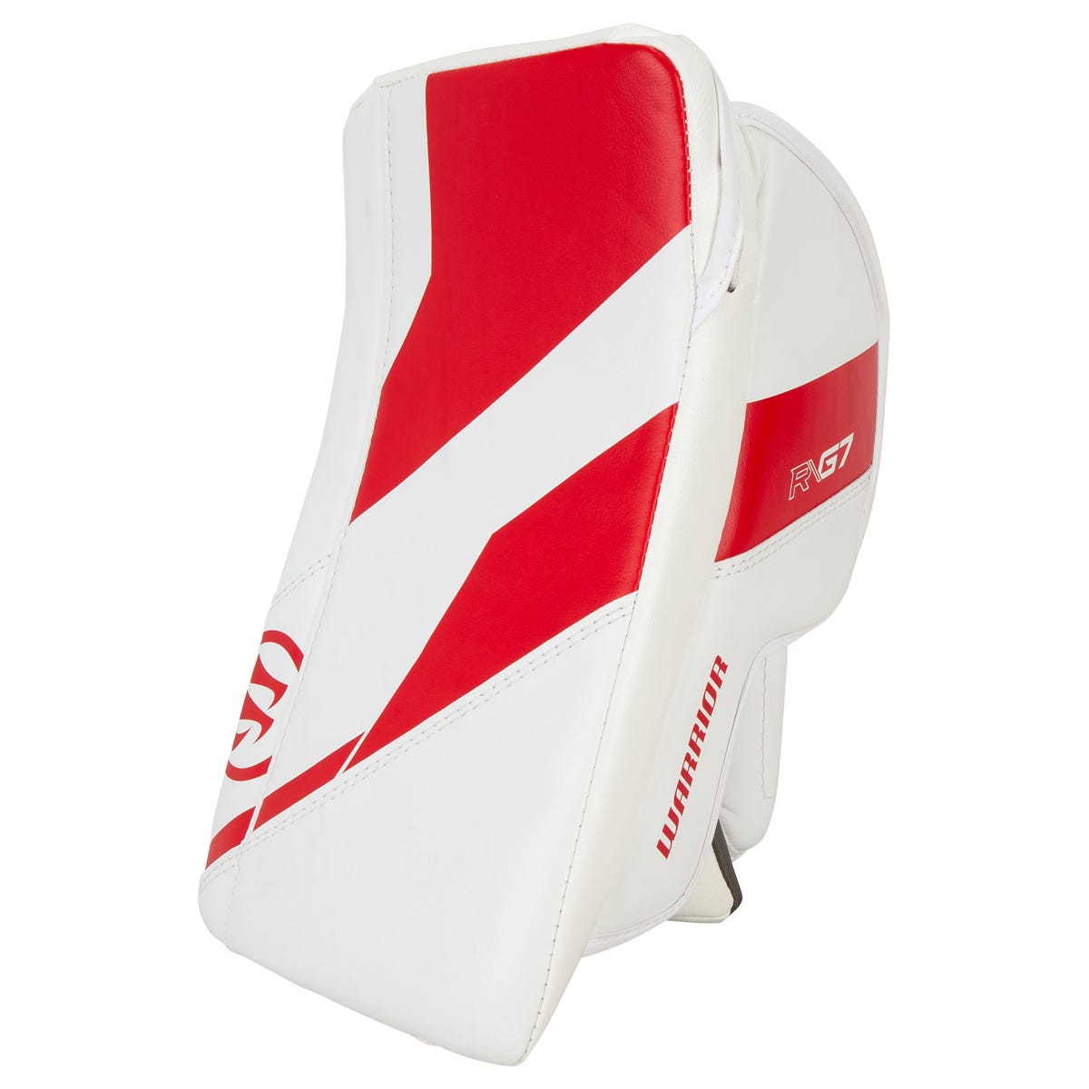 Warrior Ritual G7 Junior Goalie Blocker in White/Red