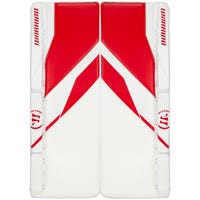 Warrior Ritual G7 Junior Goalie Leg Pads in White/Red Size 28+1in
