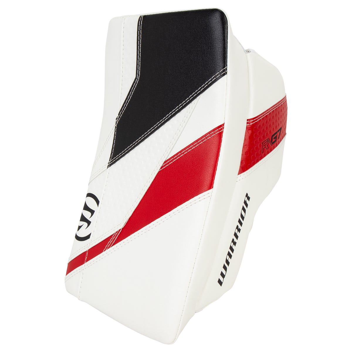 Warrior Ritual G7 Pro Intermediate Goalie Blocker in White/Black/Red