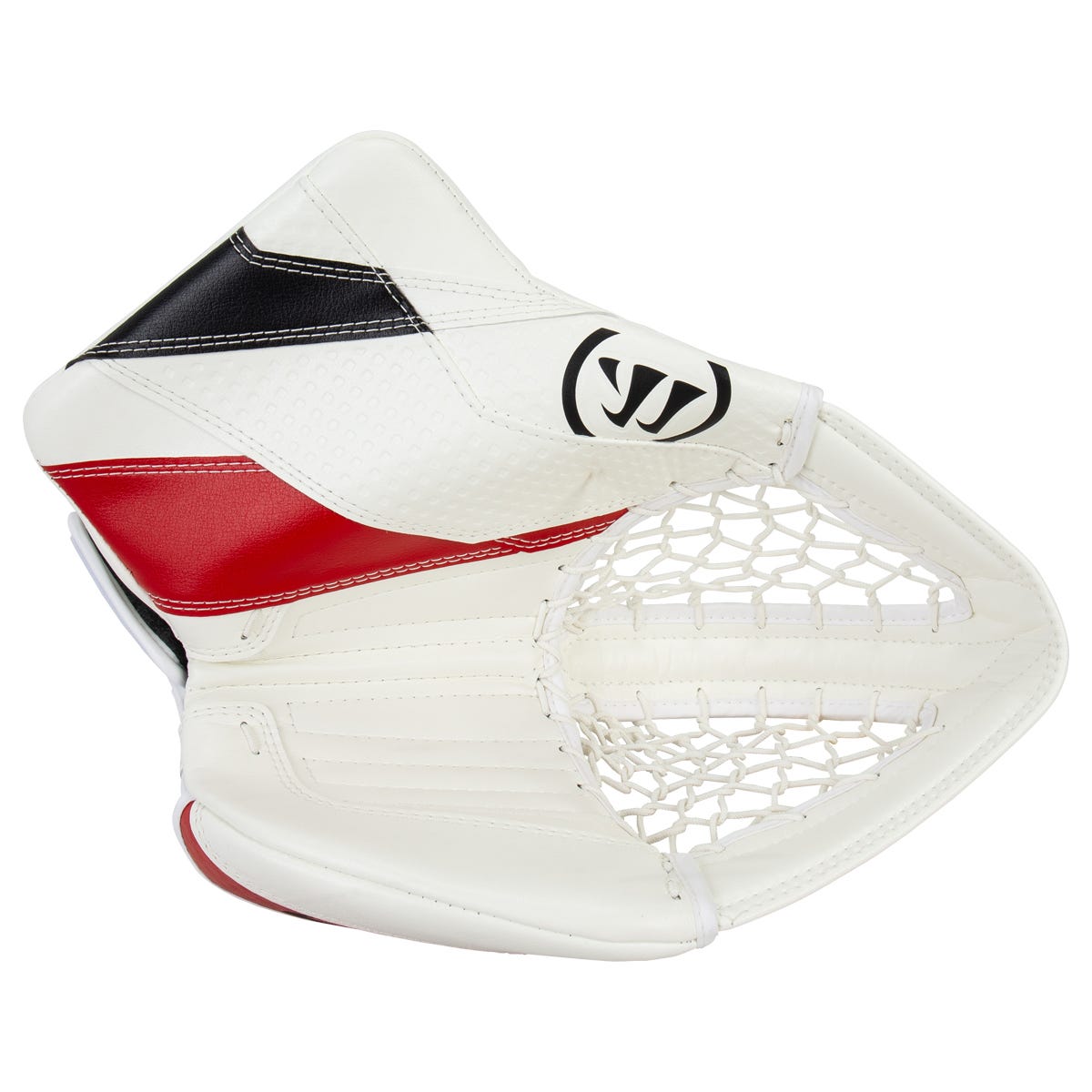 Warrior Ritual G7 Pro Senior Goalie Glove in White/Black/Red