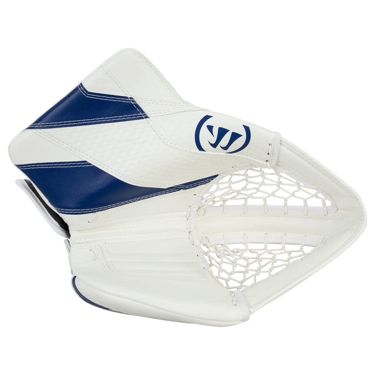 Warrior Ritual G7 Pro Senior Goalie Glove in White/Blue