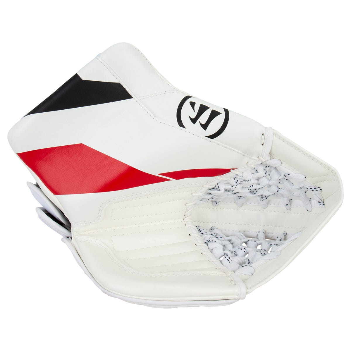 Warrior Ritual G7 Junior Goalie Glove in White/Black/Red