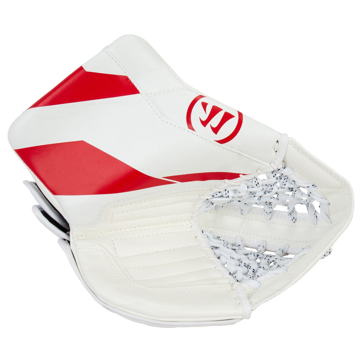 Warrior Ritual G7 Junior Goalie Glove in White/Red