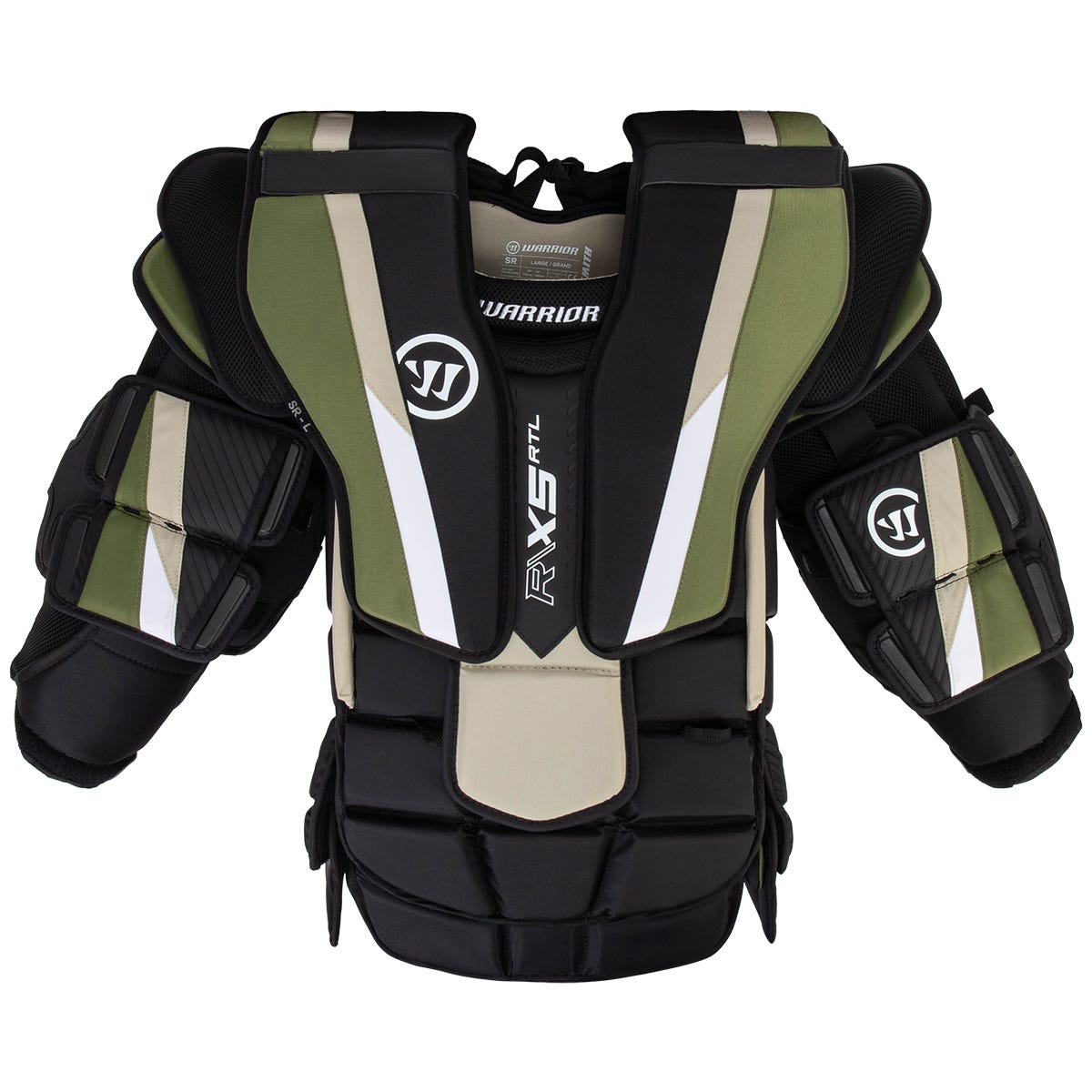 Warrior Ritual X5 RTL Senior Goalie Chest & Arm Protector in Black Size Large