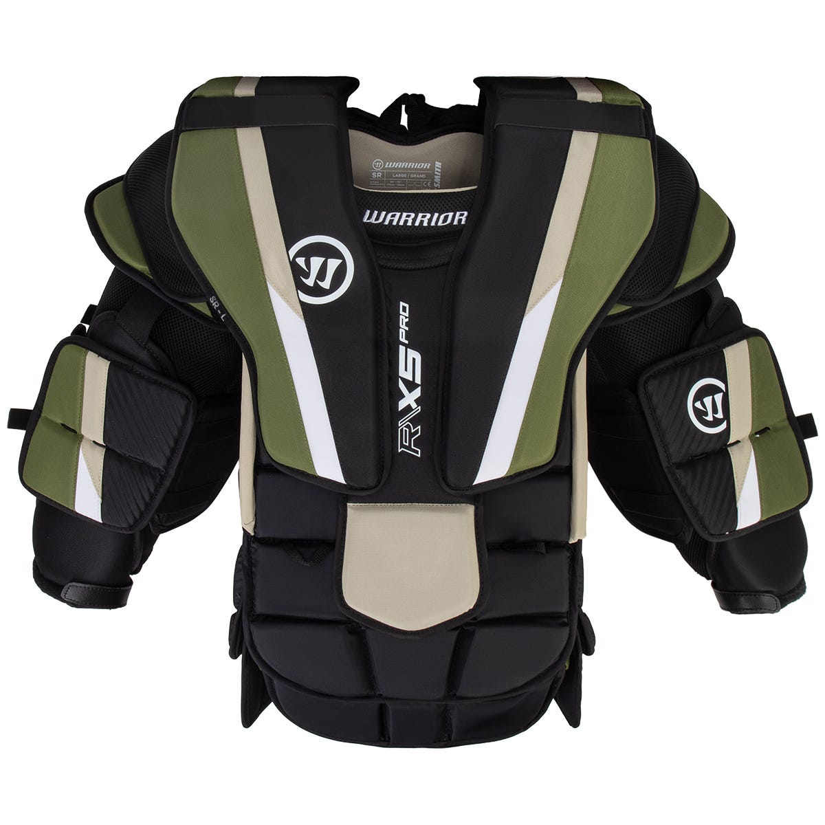 Warrior Ritual X5 Pro Senior Goalie Chest & Arm Protector in Black Size Large