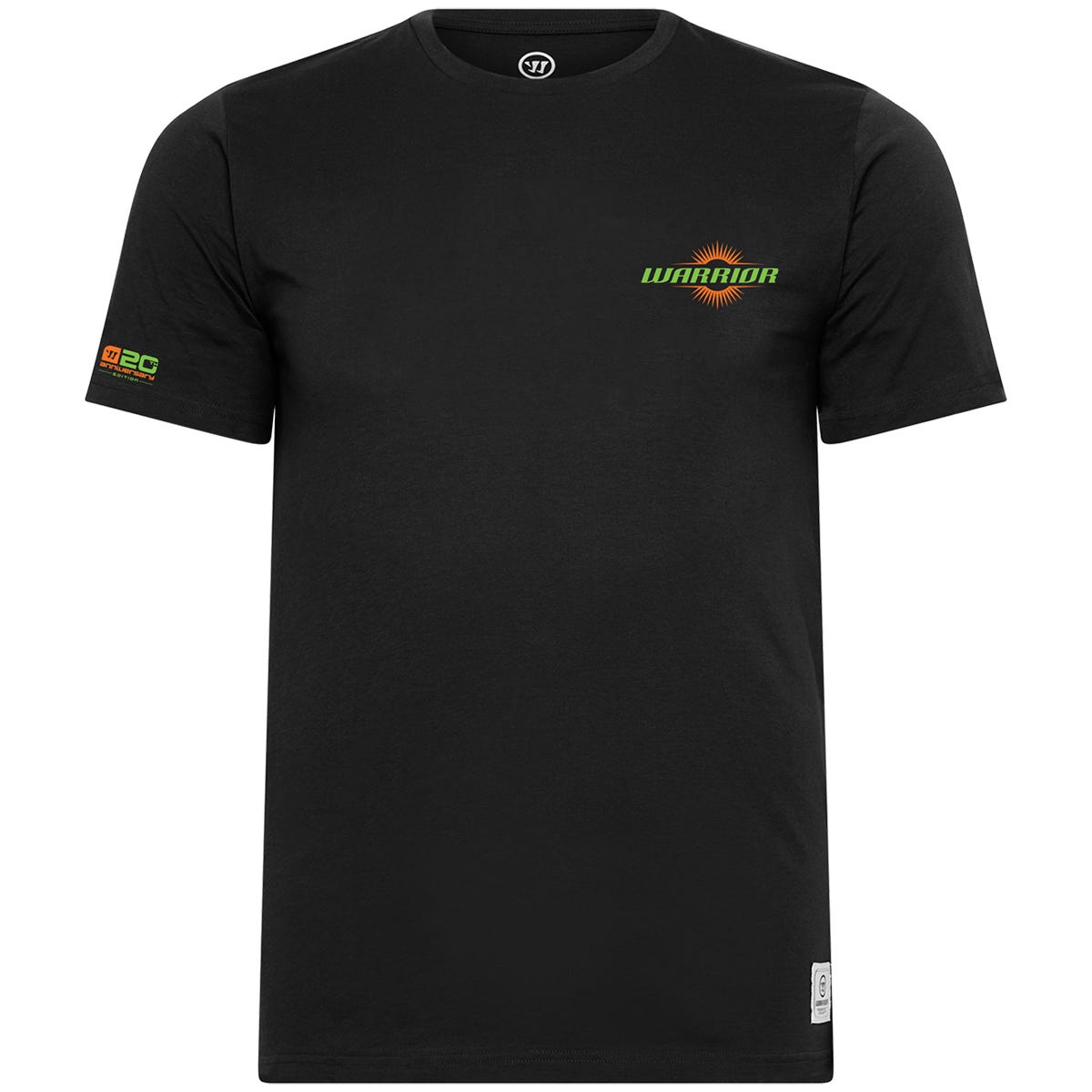 Warrior 20th Anniversary Adult T-Shirt | 100% cotton in Black/Yellow Size XX-Large