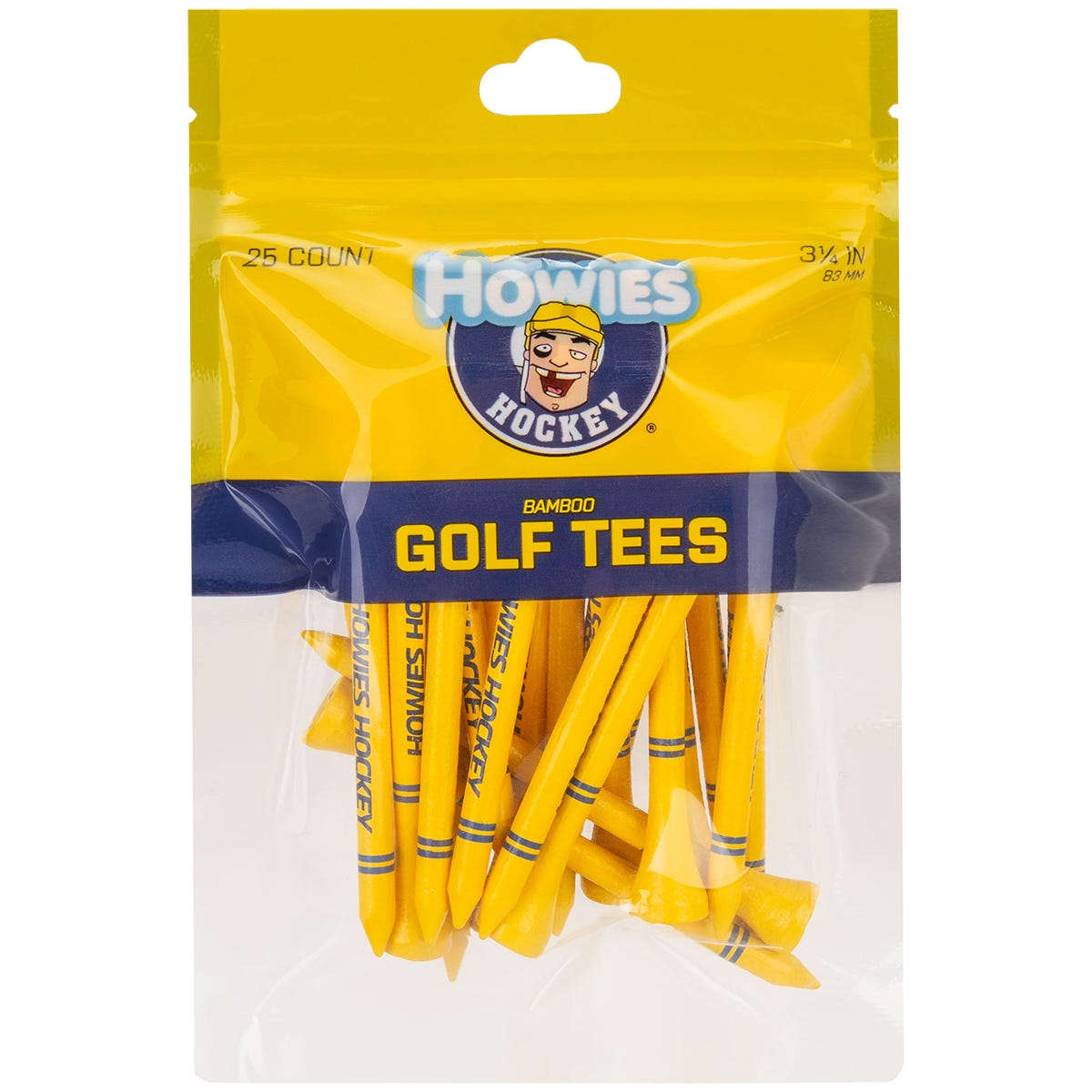 Howies Golf Tees - 25 Pack in Yellow