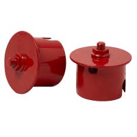 "Winnwell Steel Ice Peg in Red Size 2in"