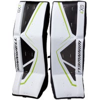 "Winnwell GX7 Street Goalie Leg Pads - in White/Black/Green Size 24in"