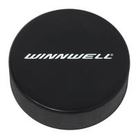"Winnwell Branded Official Ice Hockey Puck in Black"