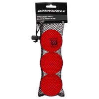 Winnwell Street Ball - 65mm - 3 Pack in Hard Red