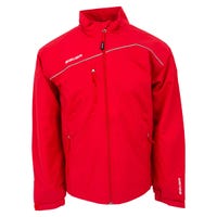Bauer Lightweight Youth Warm Up Jacket in Red Size X-Large