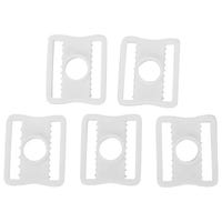 "Bauer Goalie Helmet 1"" Replacement Buckles - 5 Pack in White"