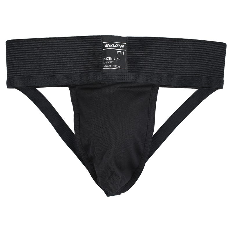 Bauer Youth Cup and Supporter in Black Size Small