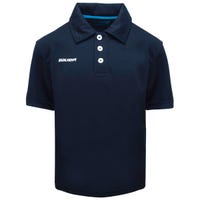 "Bauer Core Training Youth Short Sleeve Polo Shirt in Navy Size XX-Small"
