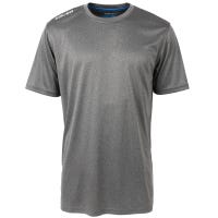 Bauer Team Tech Poly Youth Short Sleeve T-Shirt in Heather Grey Size Small