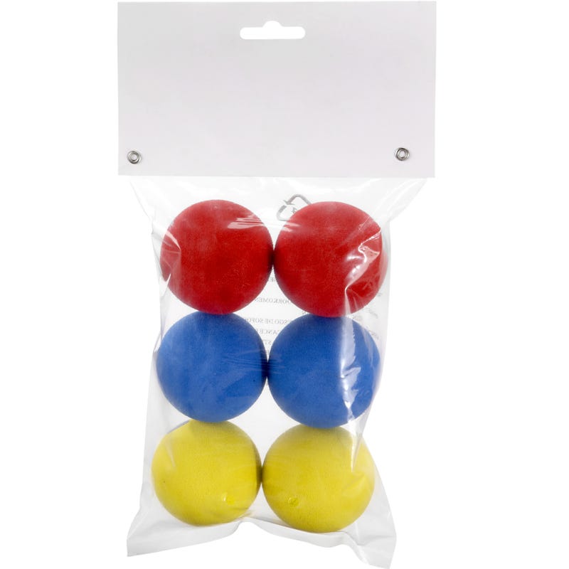 "Bauer Mini Foam Ball - 6 Pack in Multi"