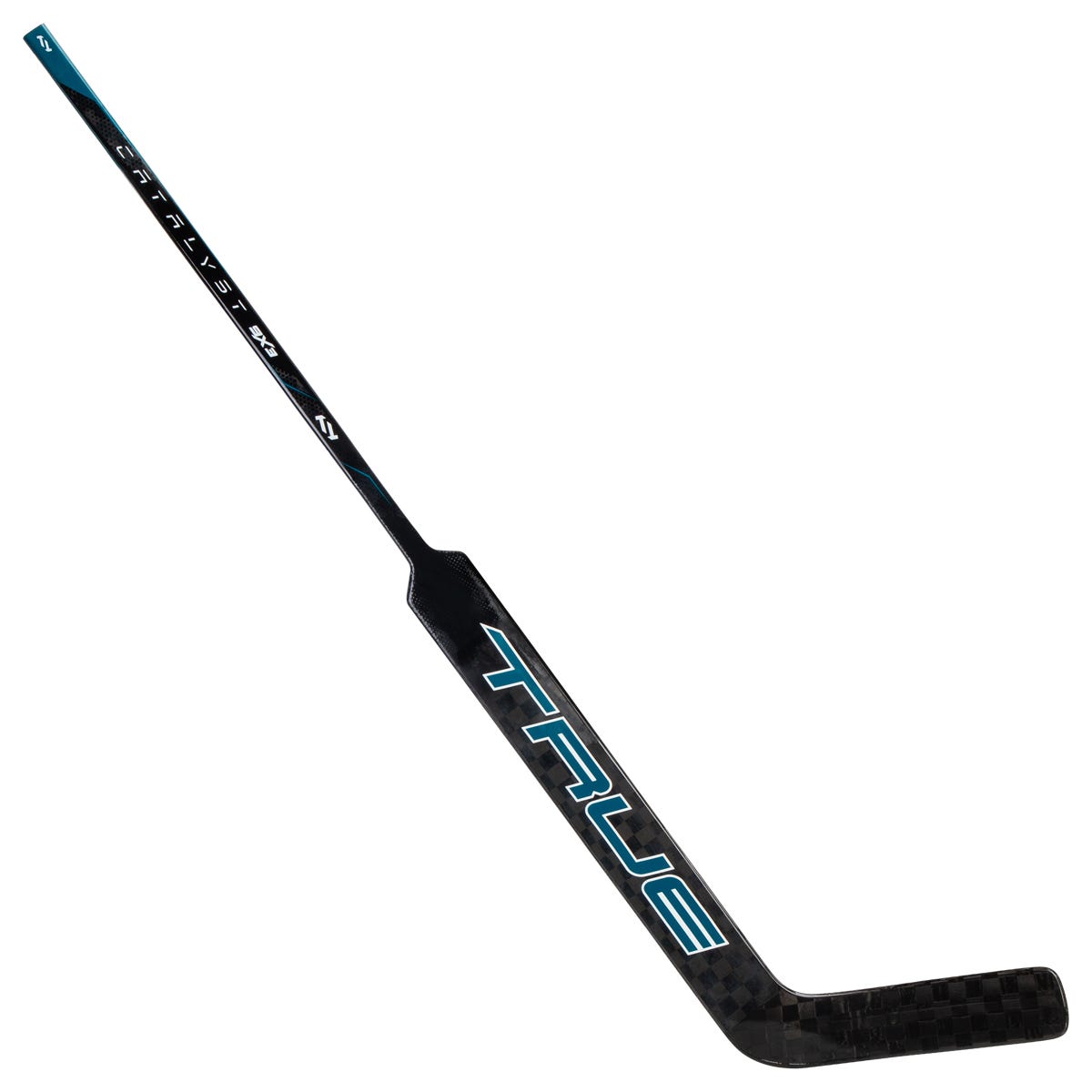 True Catalyst 9X3 Senior Goalie Stick in Teal Size 27in