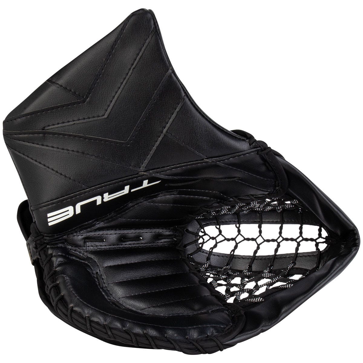 True Catalyst 7X3 Senior Goalie Glove in Black