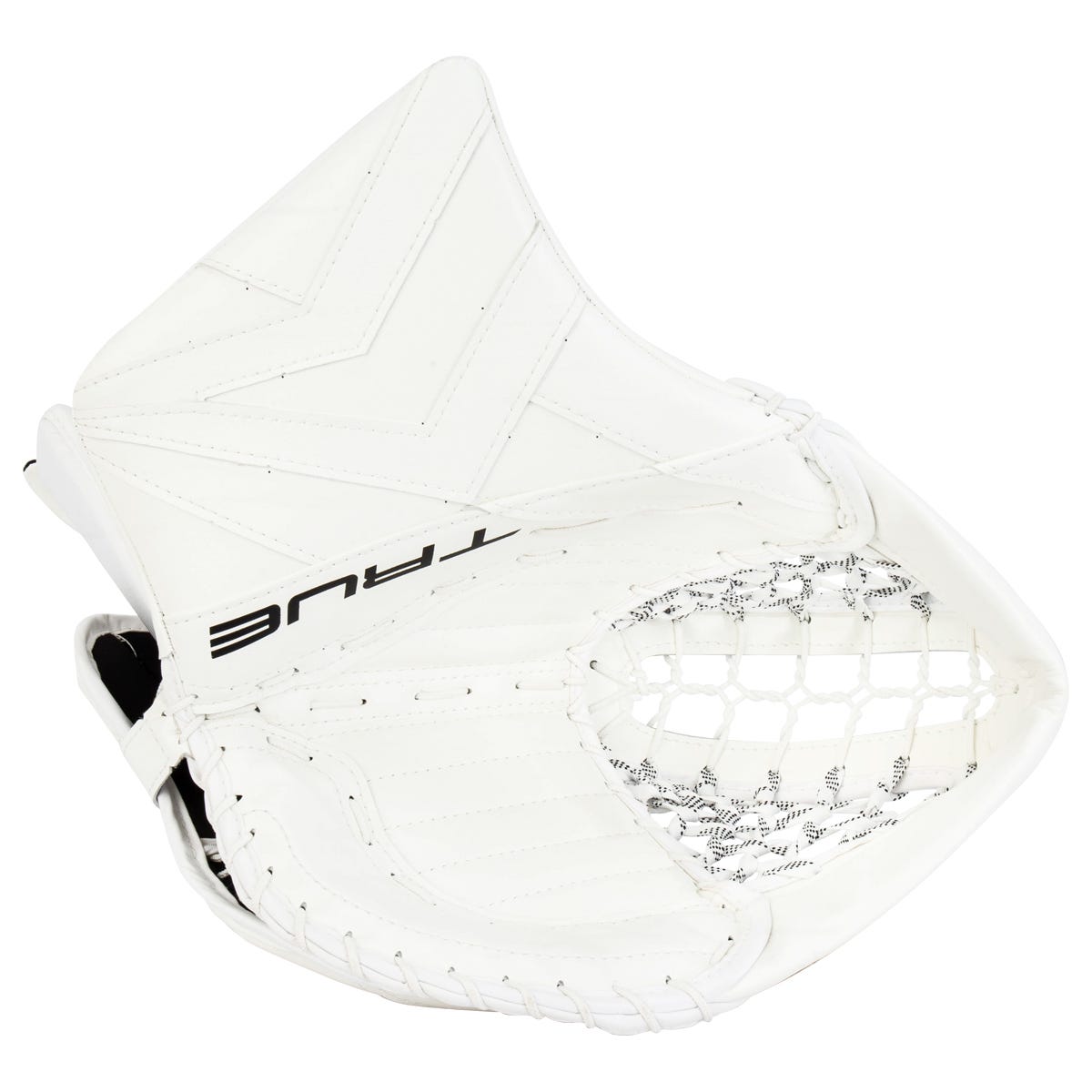 True Catalyst 7X3 Senior Goalie Glove in White