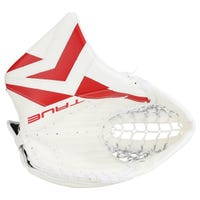 True Catalyst 9X3 Senior Goalie Glove in White/Red