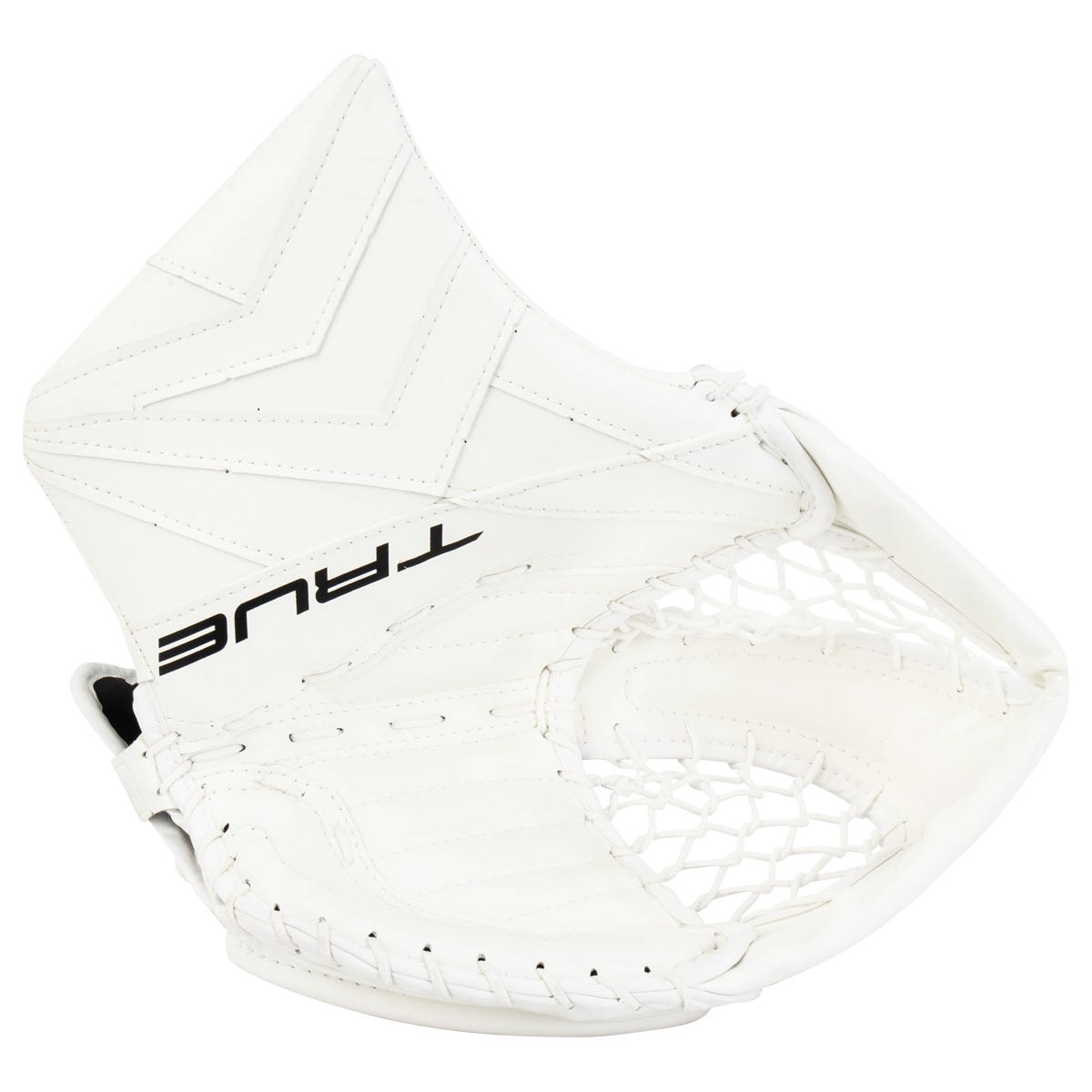 True Catalyst 7X3 Intermediate Goalie Glove in White