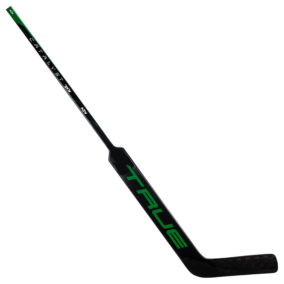 True Catalyst 7X3 Senior Goalie Stick in Green Size 27in