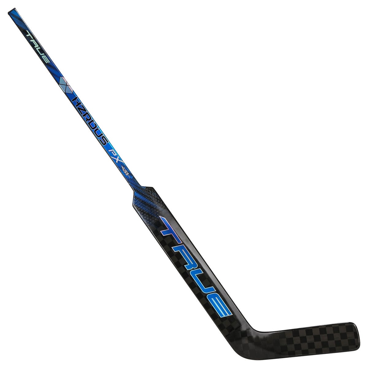 True HZRDUS PX Intermediate Goalie Stick in Black/Royal Size 23in