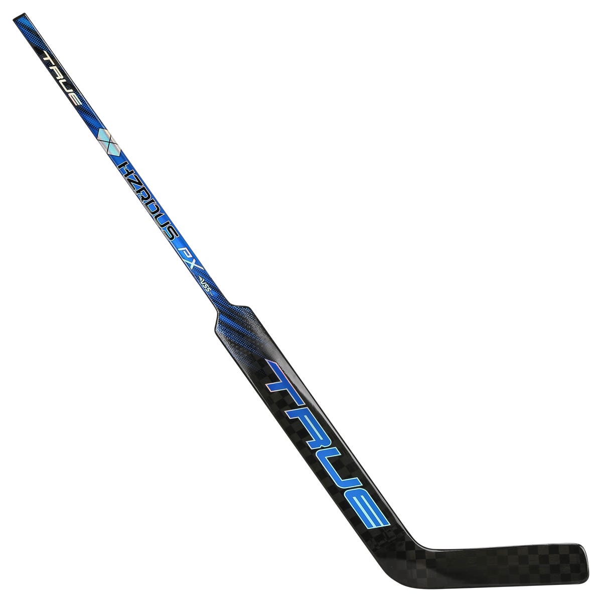 True HZRDUS PX Senior Goalie Stick in Black/Royal Size 25in
