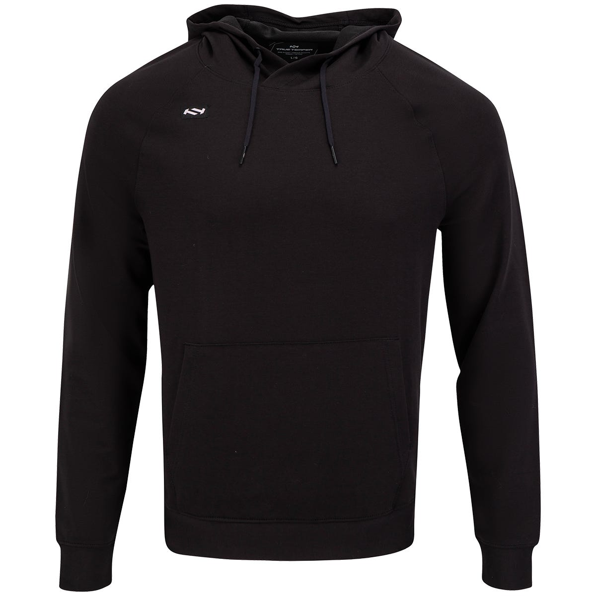 True Terry Adult Pullover Hoodie in Black Size Small