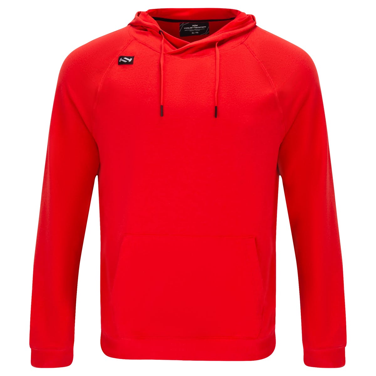 True Terry Adult Pullover Hoodie in Red Size Large