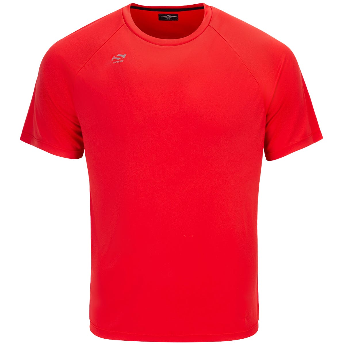 True Triple Senior Short Sleeve T-Shirt | 100% Polyester in Red Size Medium