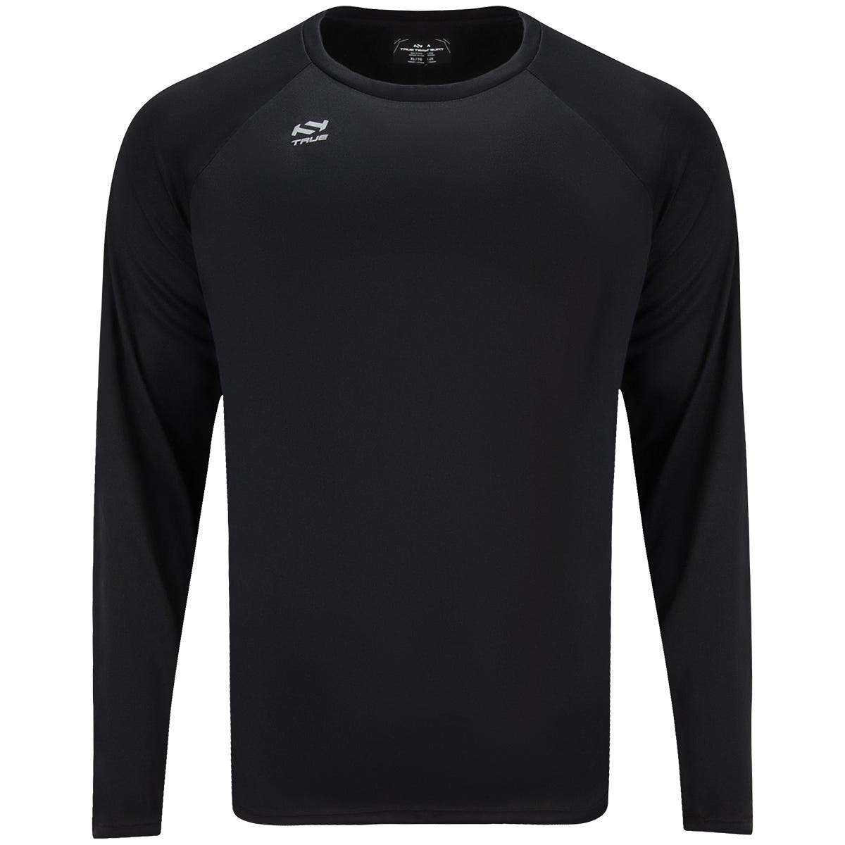 True Triple Graphic Senior Long Sleeve T-Shirt | 100% Polyester in Black Size XXX-Large