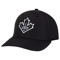 True Leaf Adult Snapback Hat in Black