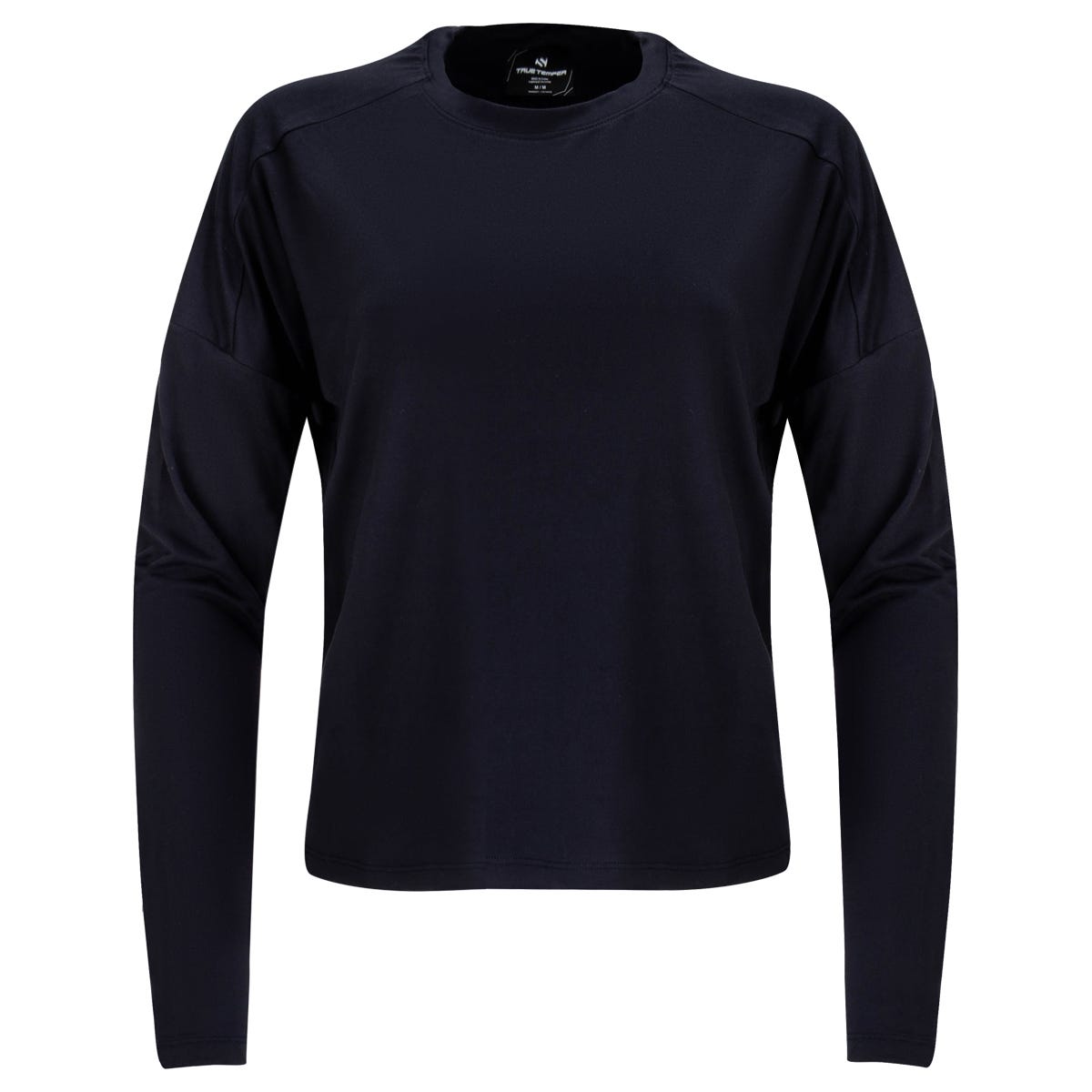 True City Flyte Womens Long Sleeve T-Shirt in Black Size X-Small