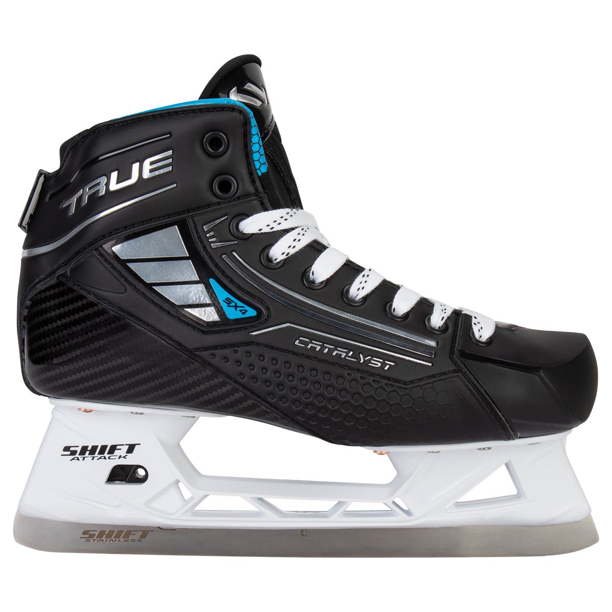 True Catalyst 5X4 Senior Goalie Skates Size 8.5