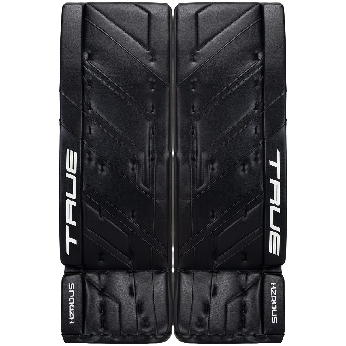 True HZRDUS 9X4 Senior Goalie Leg Pads in Black Size 34+2in