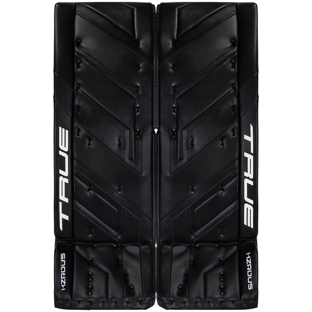 True HZRDUS 7X4 Senior Goalie Leg Pads in Black Size 36+2in