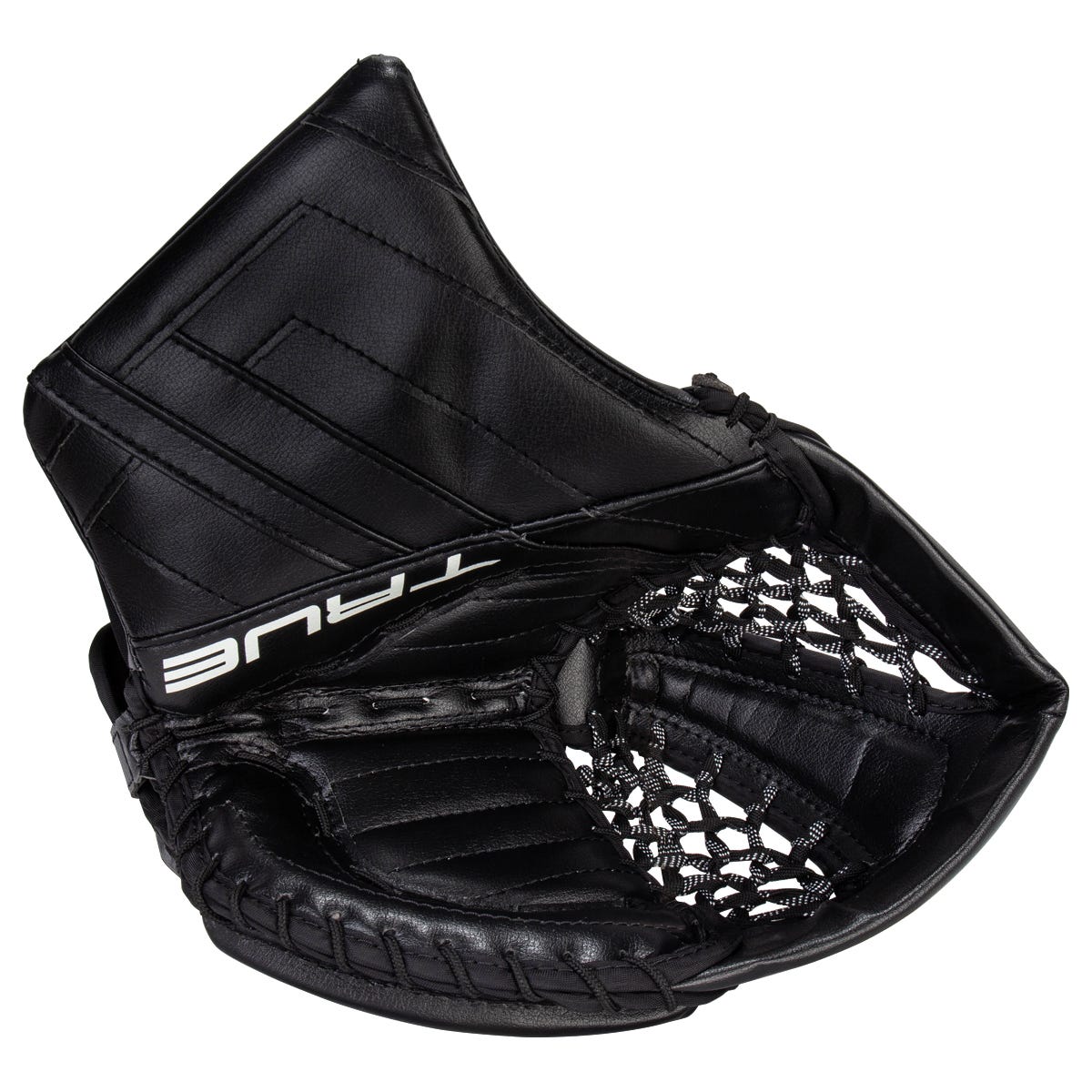 True HZRDUS 7X4 Intermediate Goalie Glove in Black