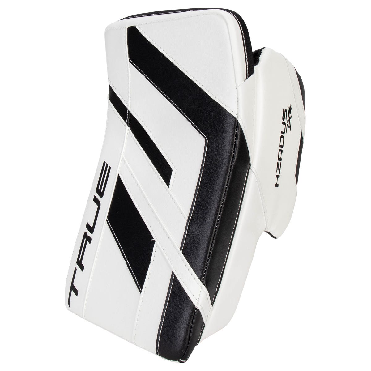 True HZRDUS 7X4 Senior Goalie Blocker in White/Black