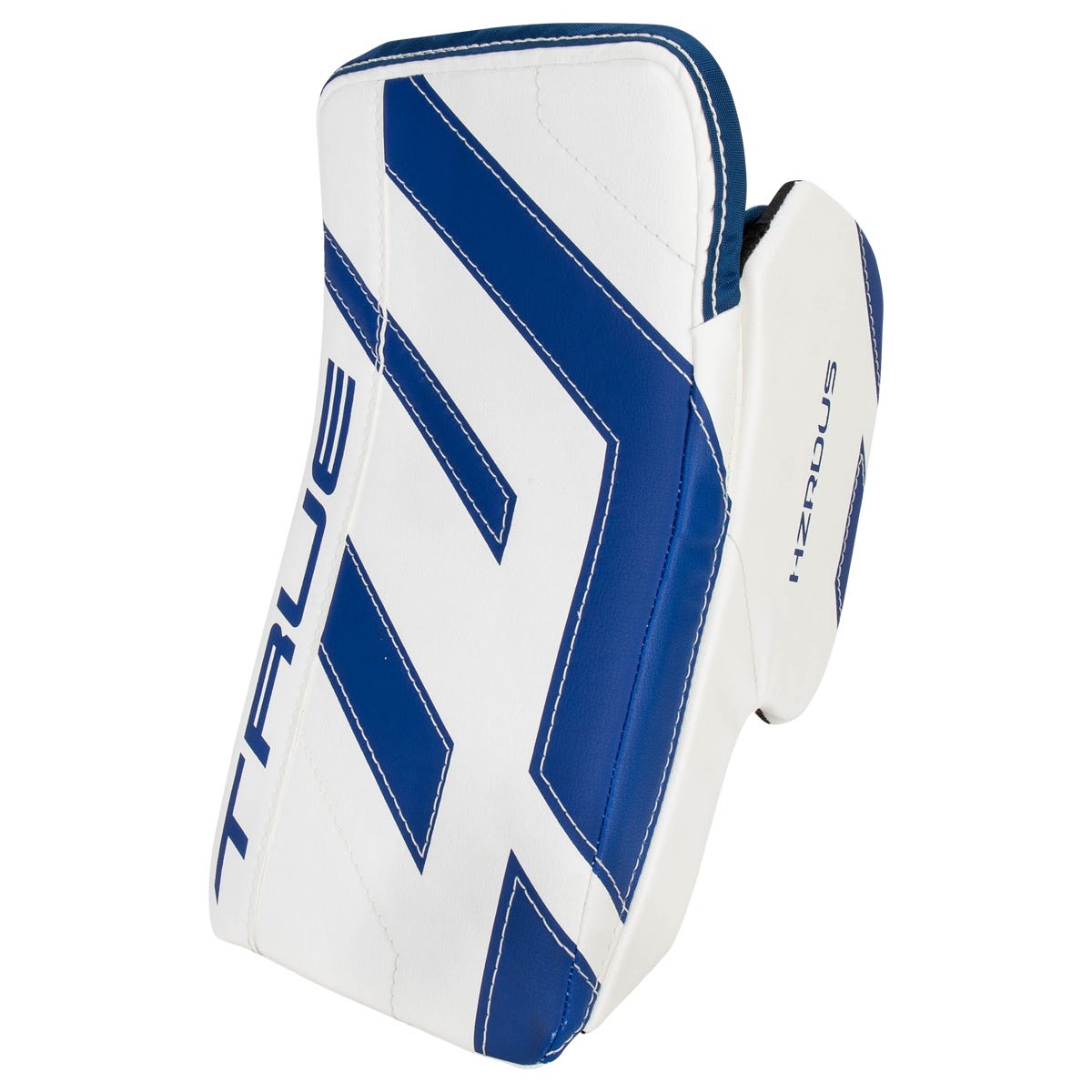 True HZRDUS Junior Goalie Blocker in Royal White