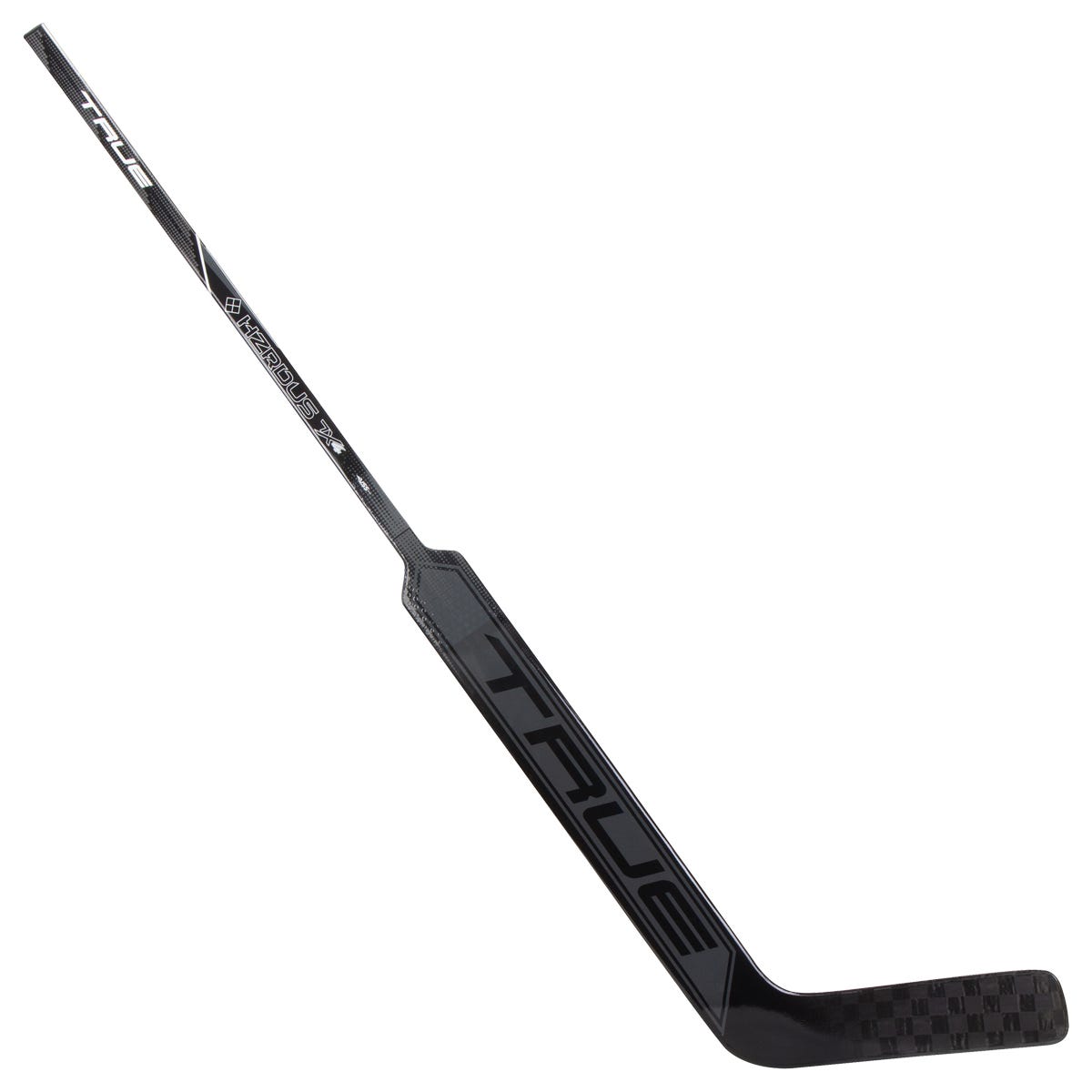 True HZRDUS 7X4 Senior Goalie Stick in Black/Black/Silver Size 25in